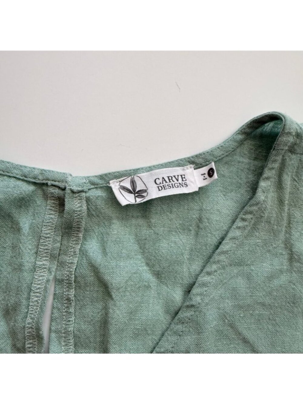 NWOT Carve Designs Women's SOPHIE LINEN ROMPER size S Small - Picture 8 of 11
